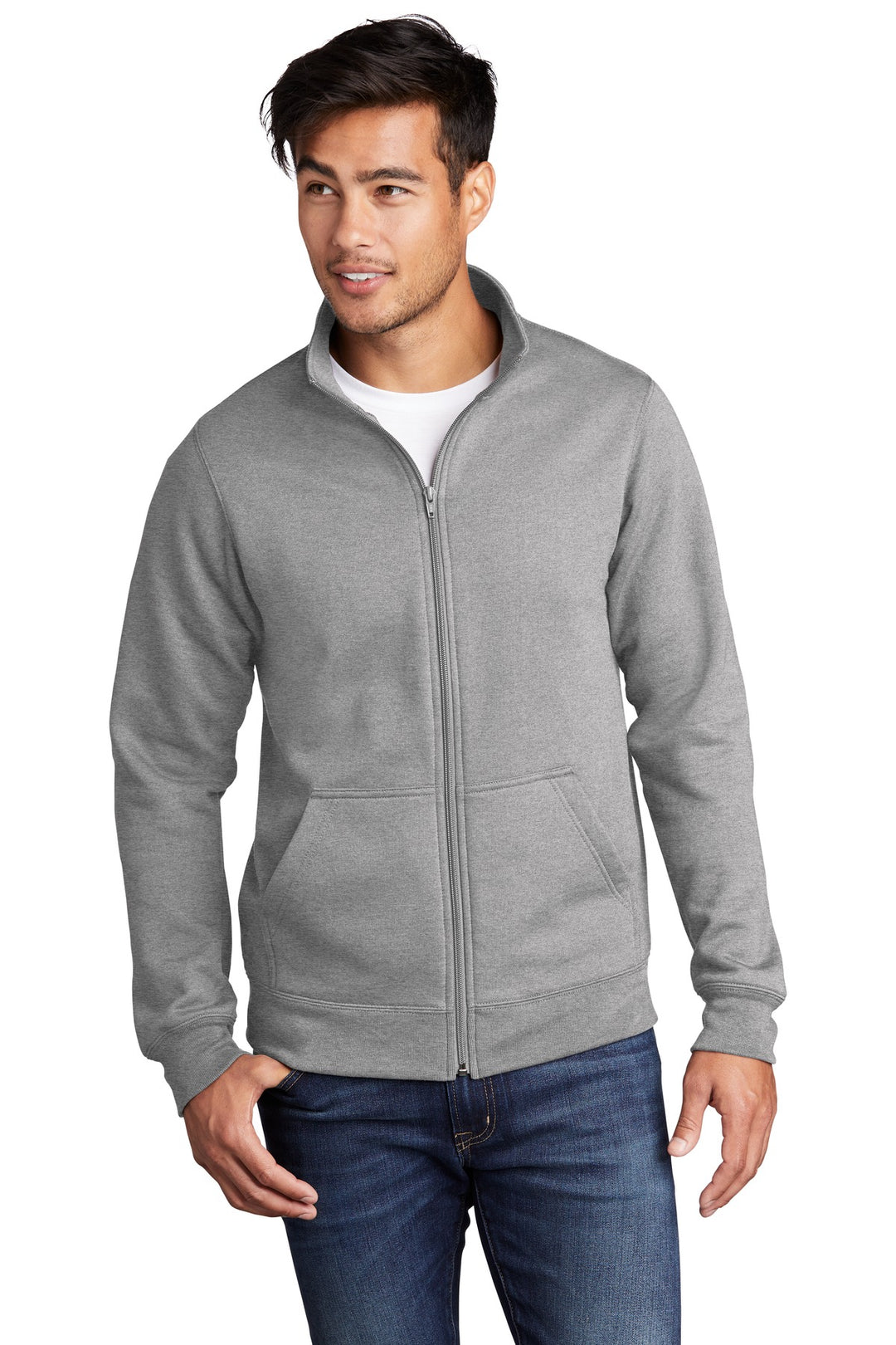 Port & Company - Men's Core Fleece Cadet Full-Zip Sweatshirt Port & Company