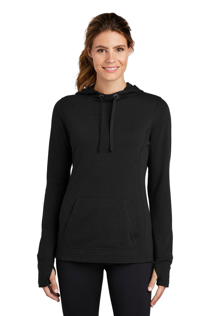 Sport-Tek Women's PosiCharge Tri-Blend Wicking Fleece Hooded Pullover LST296