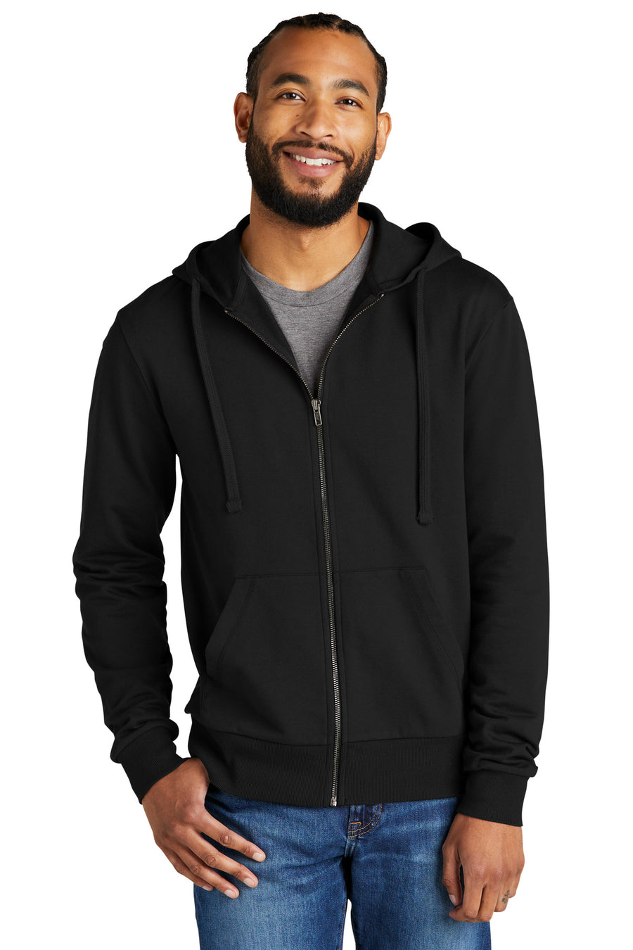 Allmade Men's Organic French Terry Full-Zip Hoodie AL4002 Allmade