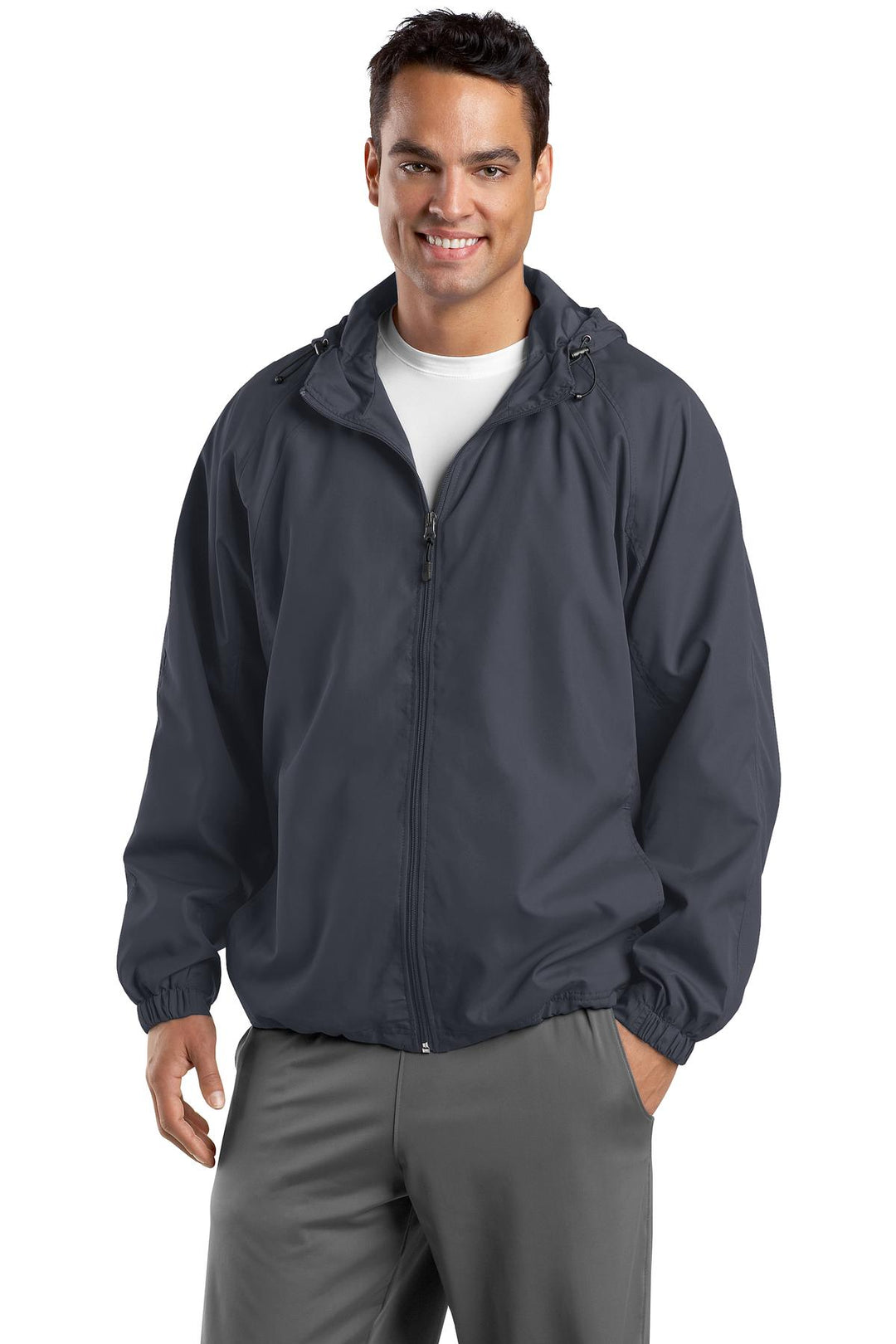 Sport-Tek Tall Hooded Raglan Jacket. TJST73