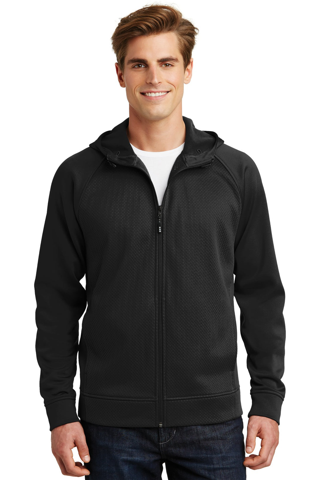 Sport-Tek Rival Tech Fleece Full-Zip Hooded Jacket. ST295