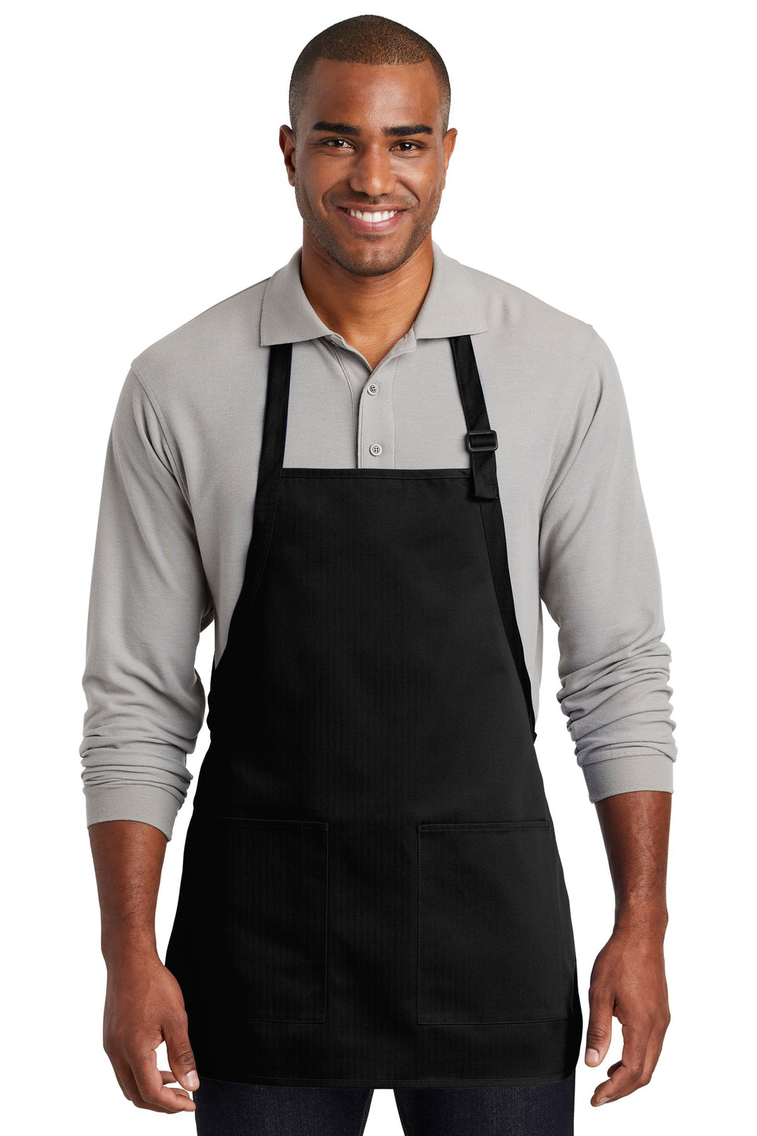 Port Authority  Medium-Length Two-Pocket Bib Apron. A601