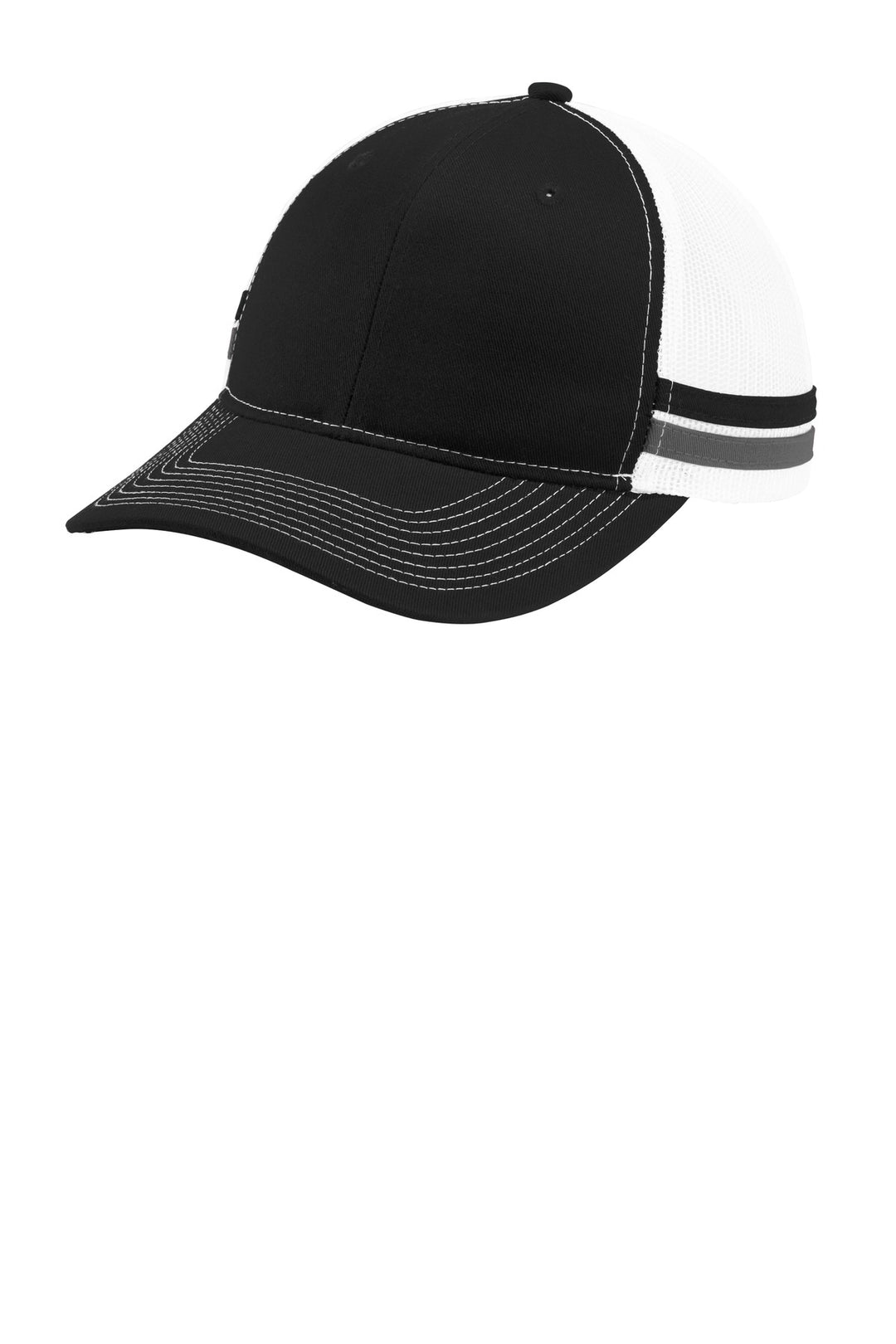 Port Authority Two-Stripe Snapback Trucker Cap