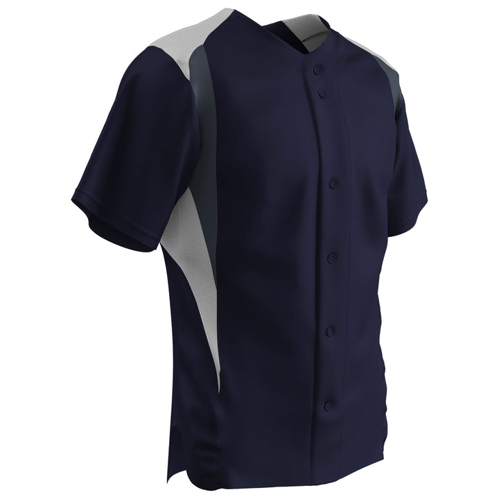 Champro Bull Pen Men's Full Button Baseball Jersey Champro