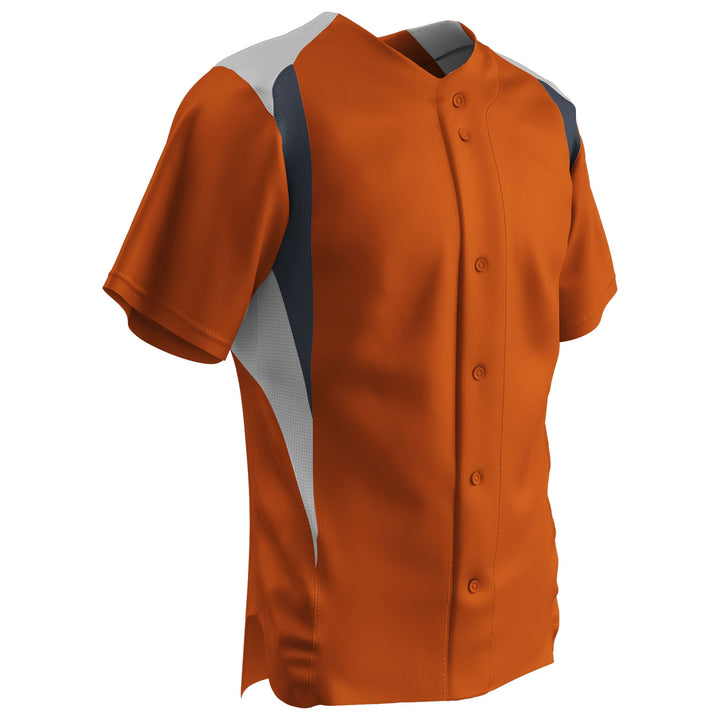 Champro Bull Pen Men's Full Button Baseball Jersey Champro