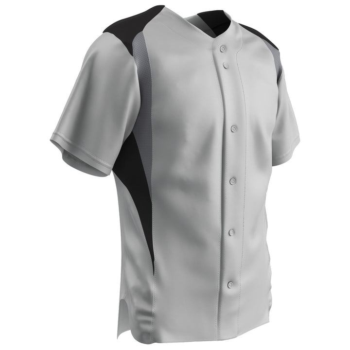 Champro Bull Pen Men's Full Button Baseball Jersey Champro