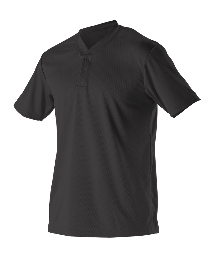 Alleson Adult Baseball 2 Button Henley Jersey Alleson