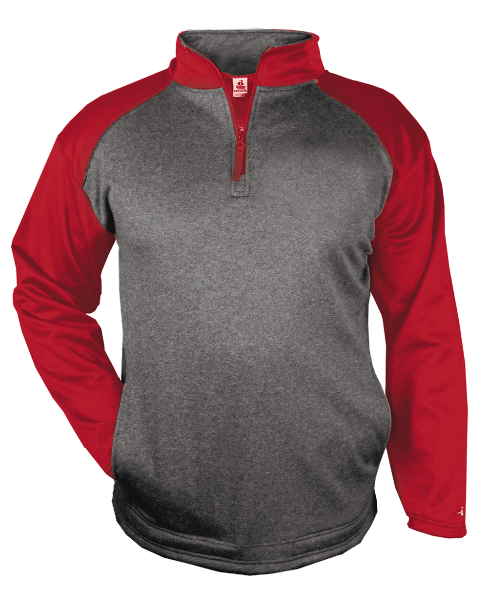 Badger Men's 1/4 Zip Sport Heather Fleece Badger