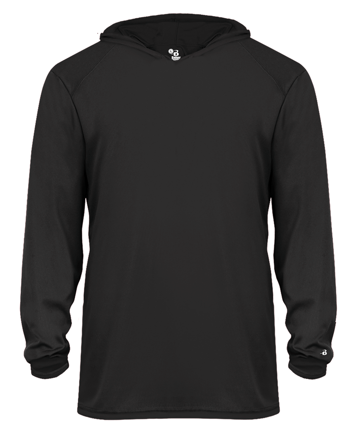 Badger 2105 Youth B-Core Long-Sleeve Hooded Tee Badger