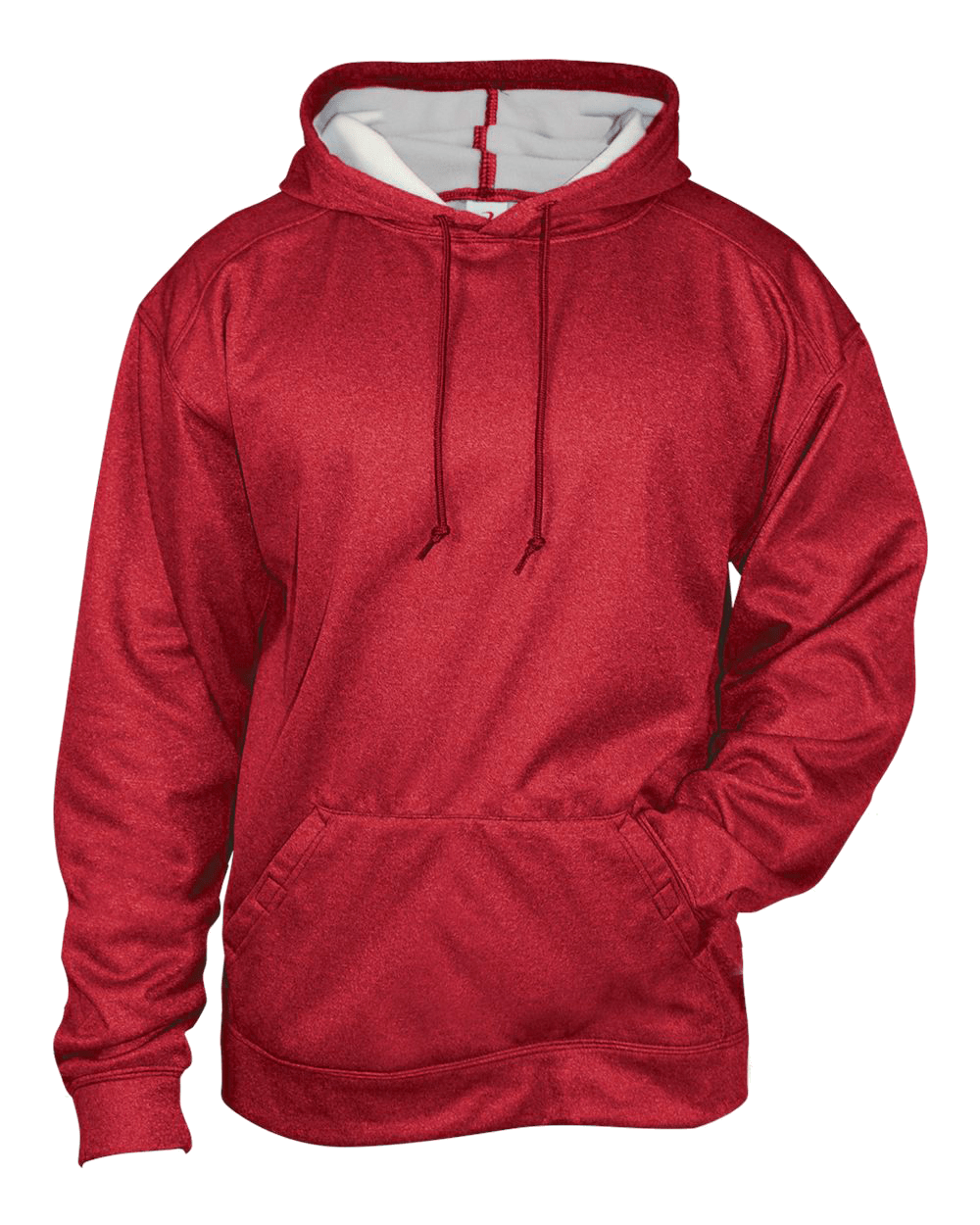 Badger Men's Pro Heather Fleece Hoodie Badger