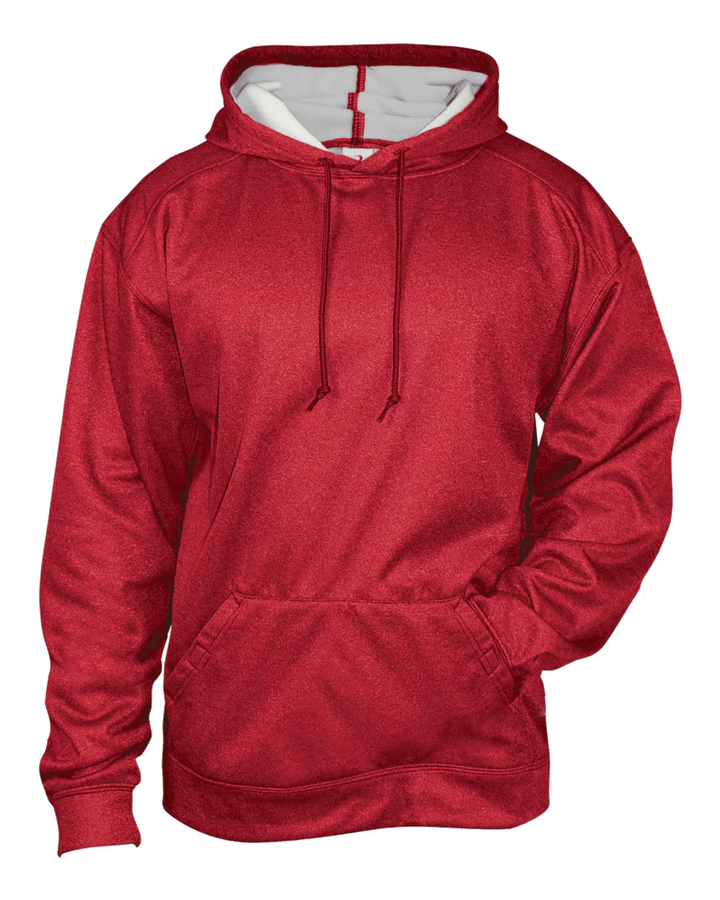 Badger Men's Pro Heather Fleece Hoodie Badger