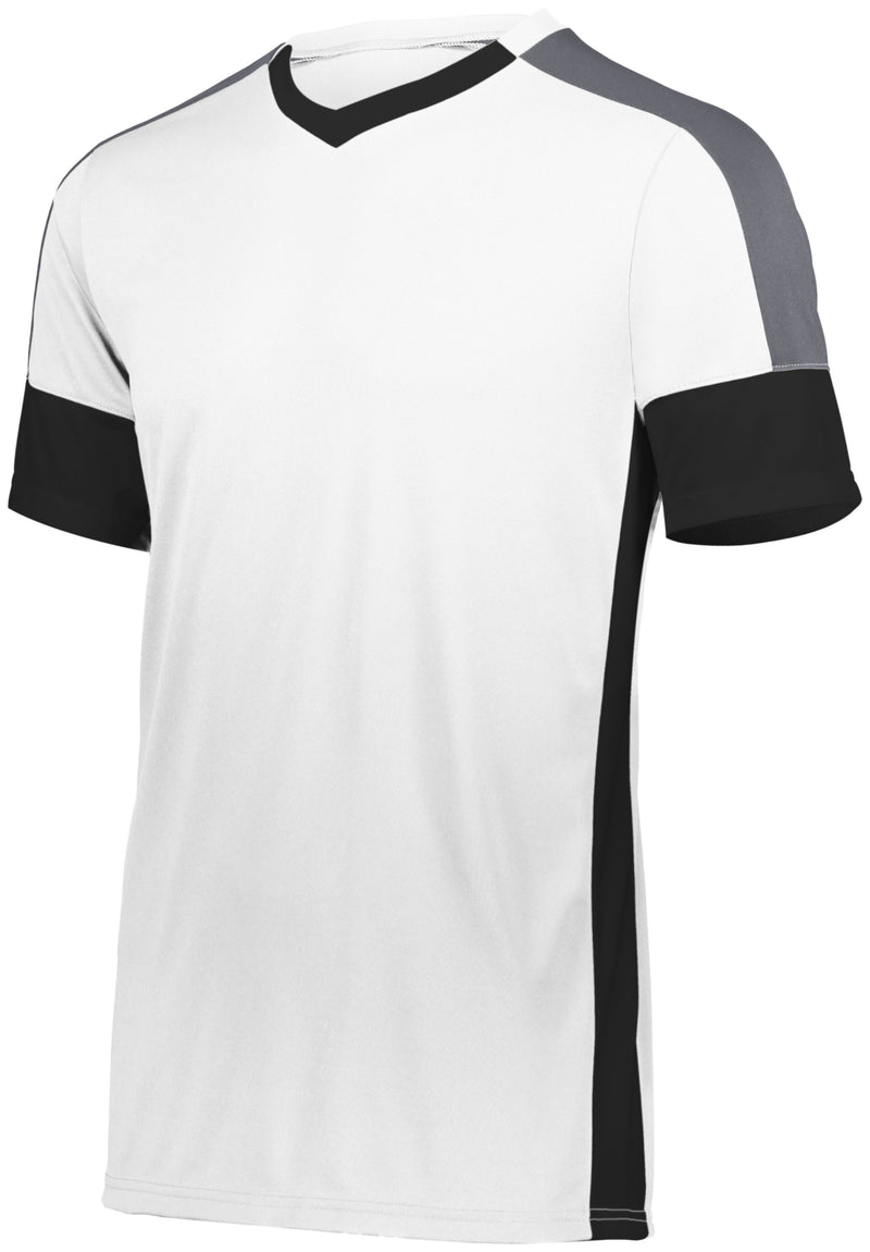 High Five Youth Wembley Soccer Jersey, Royal/White/Black / L