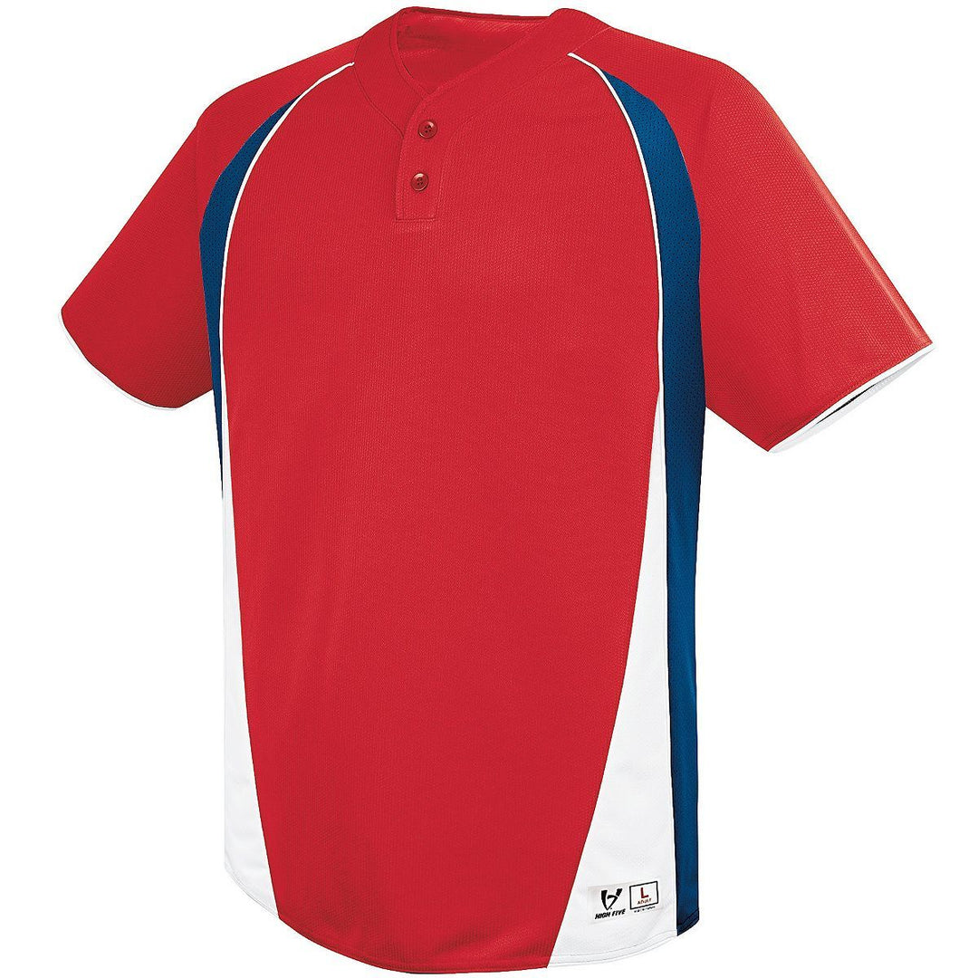 Augusta Ace Two-Button Adult Baseball Jersey Augusta