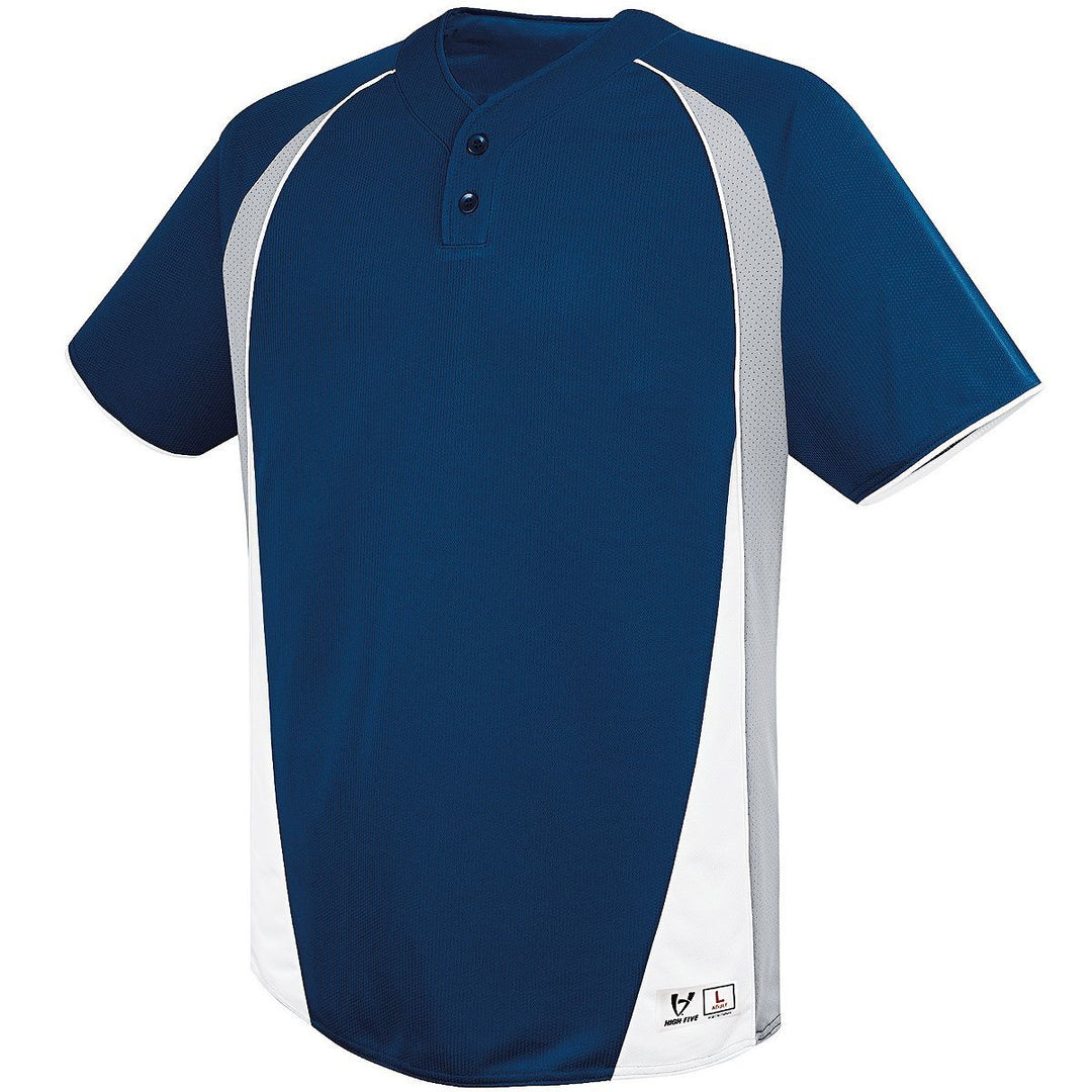 Augusta Ace Two-Button Adult Baseball Jersey Augusta