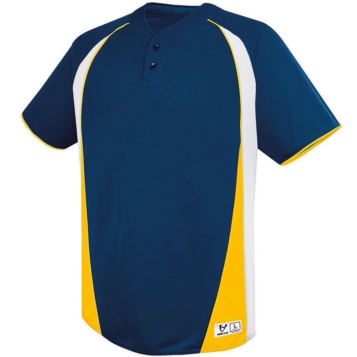 Augusta Ace Two-Button Adult Baseball Jersey Augusta