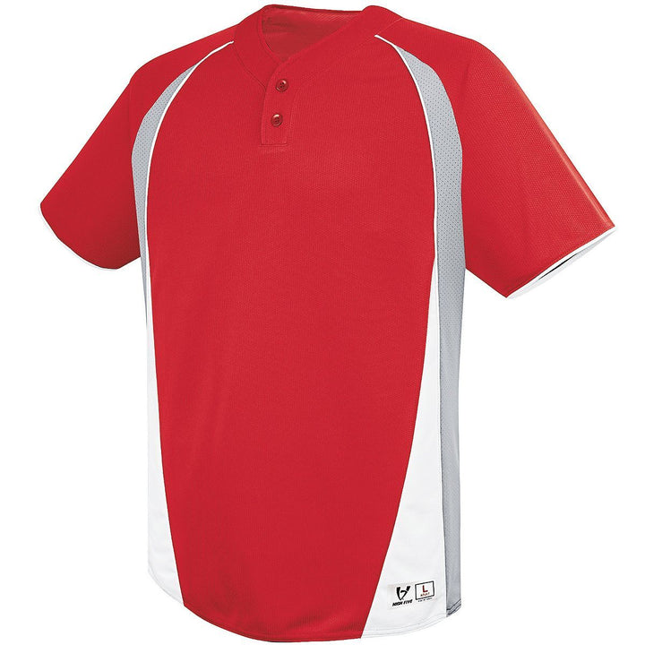 Augusta Ace Two-Button Adult Baseball Jersey Augusta