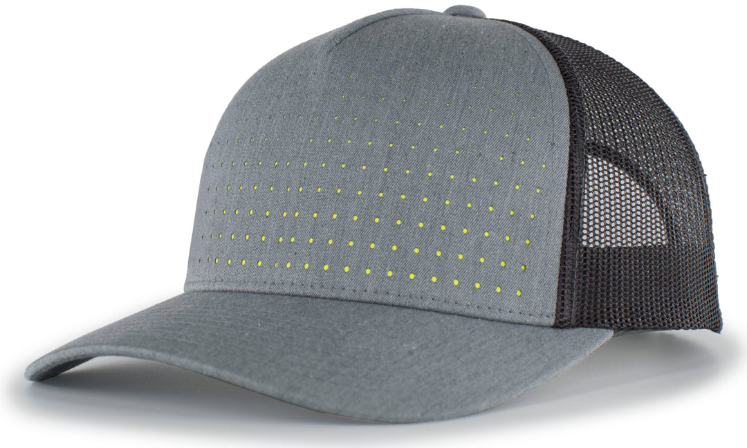 Pacific Headwear Perforated 5-Panel Trucker Snapback Cap Pacific Headwear