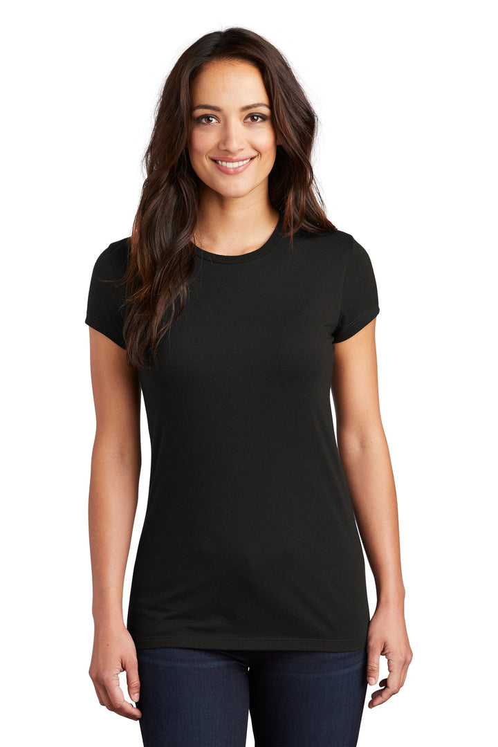 District Women's Fitted Perfect Tri Tee. DT155 District