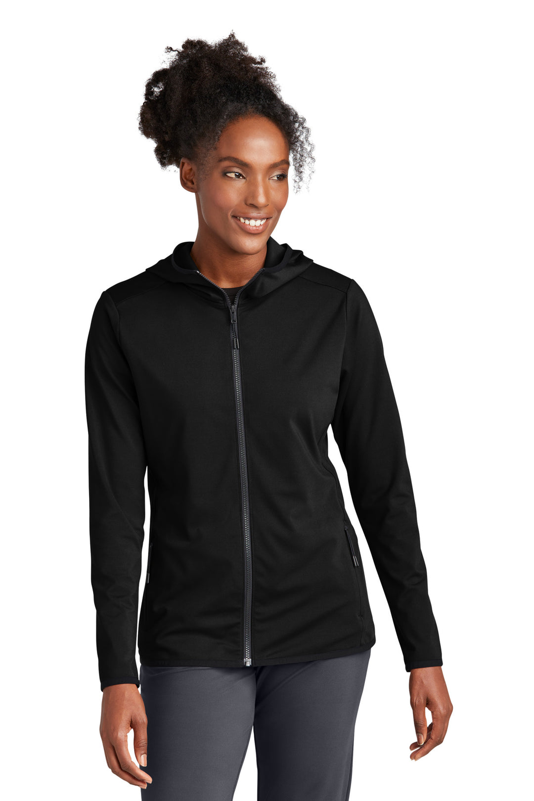 Sport-Tek Women's Circuit Hooded Full-Zip. LST870