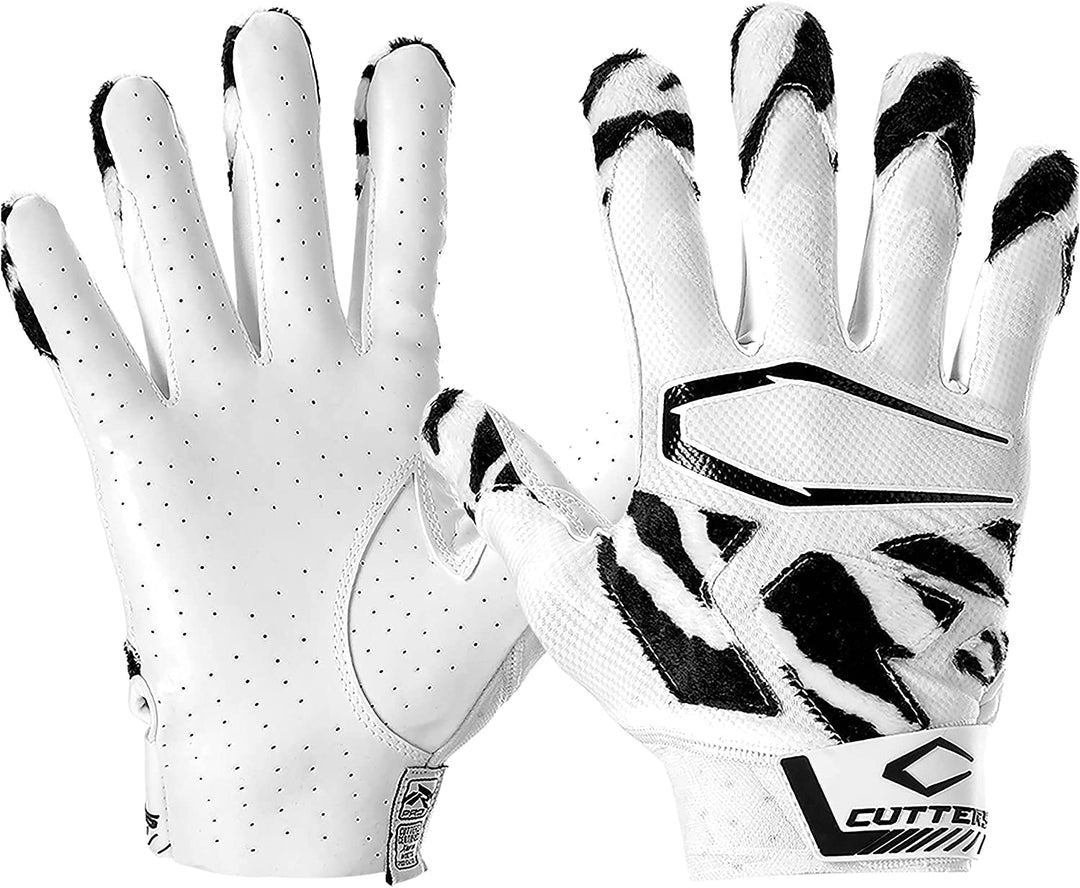 Cutters Adult Rev Pro 4.0 Zebra Limited Edition Receiver Gloves Cutters