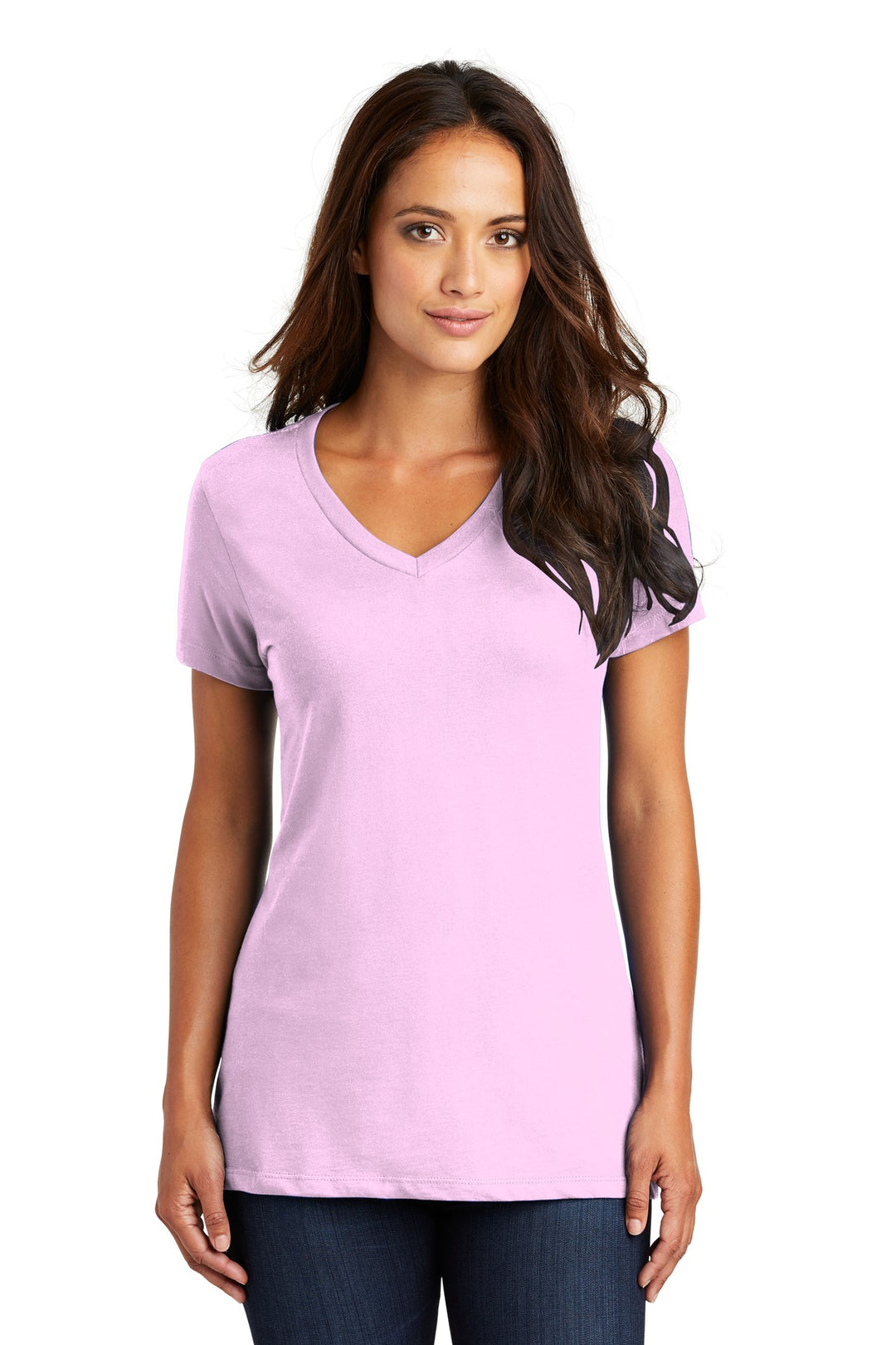 District - Women's Perfect Weight V-Neck Tee. DM1170L District