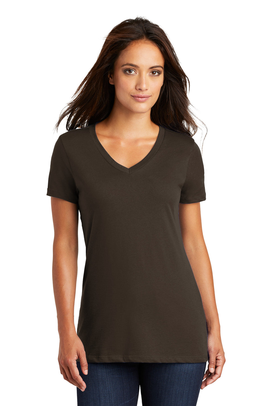 District - Women's Perfect Weight V-Neck Tee. DM1170L District