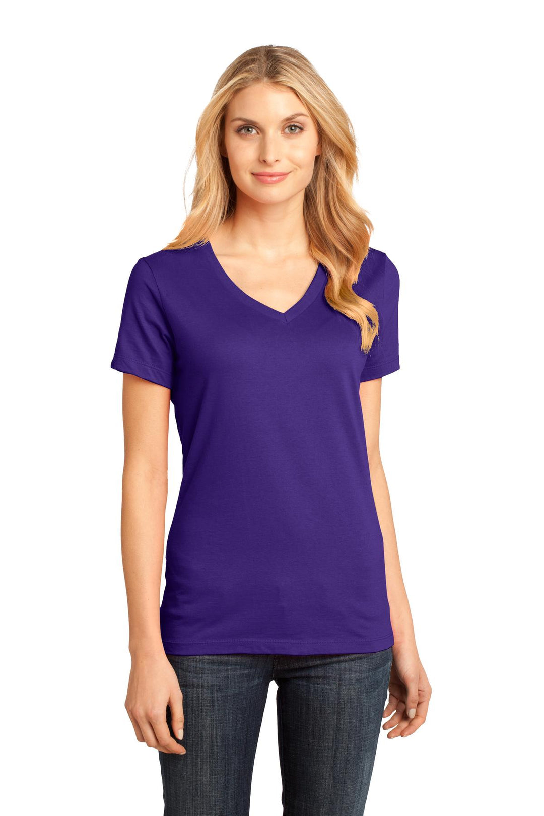 District - Women's Perfect Weight V-Neck Tee. DM1170L District