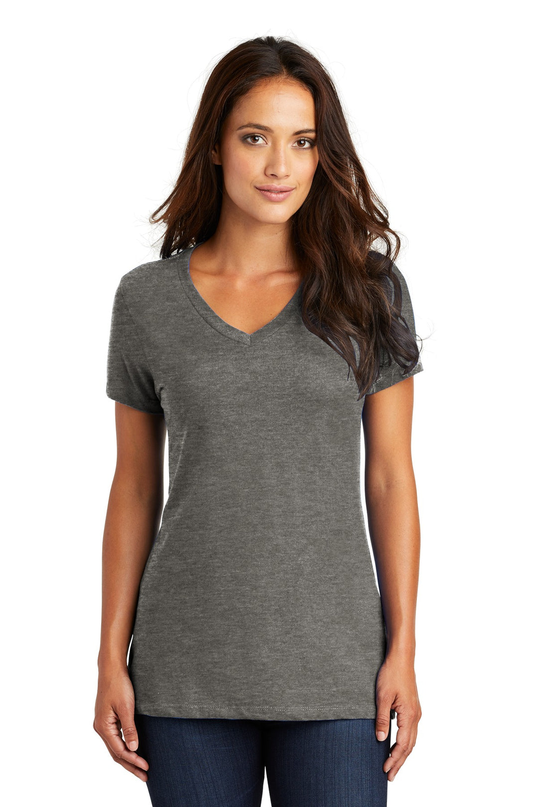 District - Women's Perfect Weight V-Neck Tee. DM1170L District