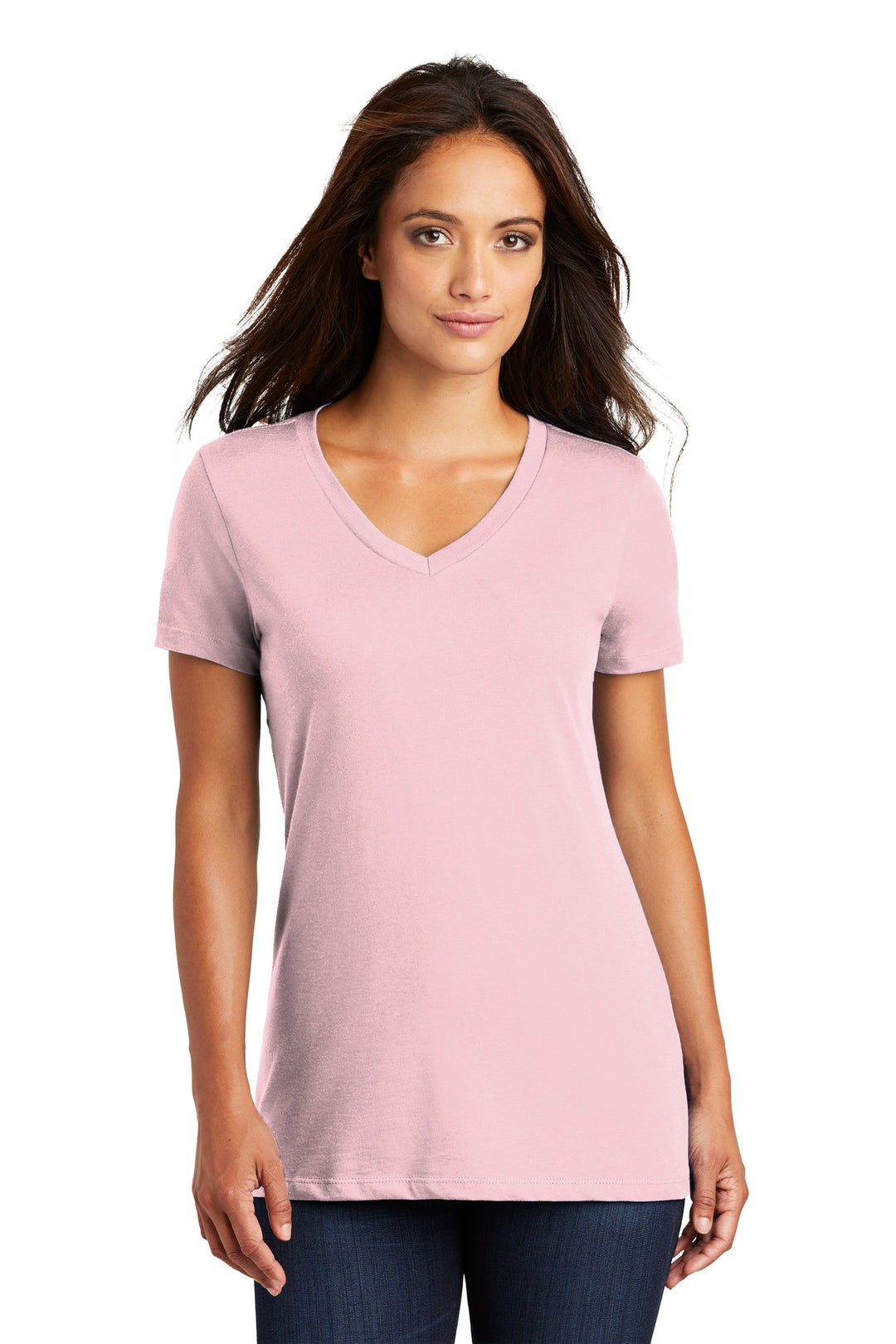 District - Women's Perfect Weight V-Neck Tee. DM1170L District