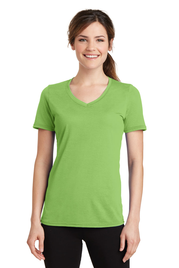 Port & Company Ladies Performance Blend V-Neck Tee. LPC381V Port & Company