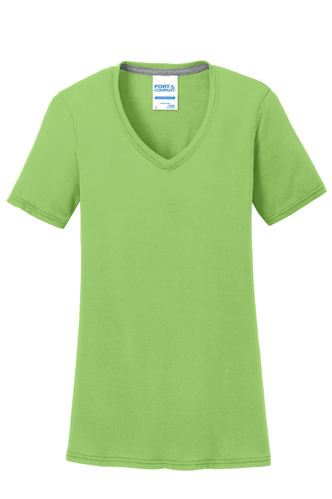 Port & Company Ladies Performance Blend V-Neck Tee. LPC381V Port & Company