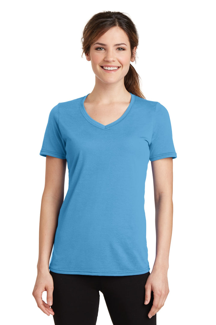 Port & Company Ladies Performance Blend V-Neck Tee. LPC381V Port & Company