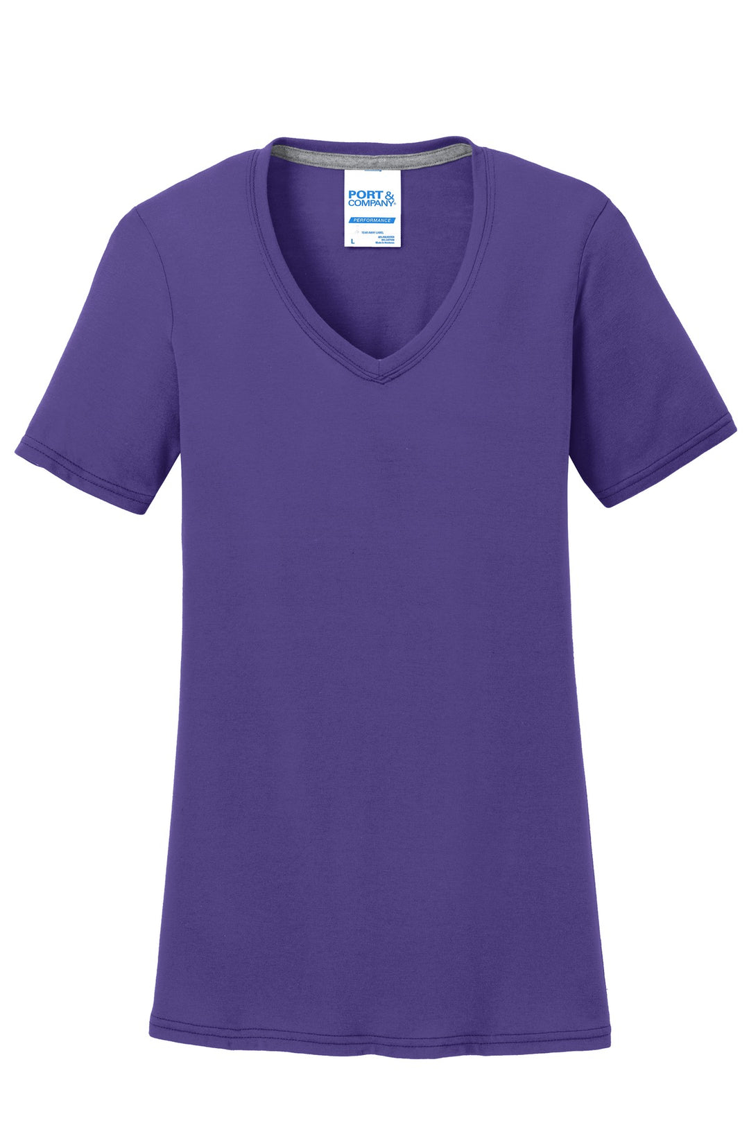 Port & Company Ladies Performance Blend V-Neck Tee. LPC381V Port & Company