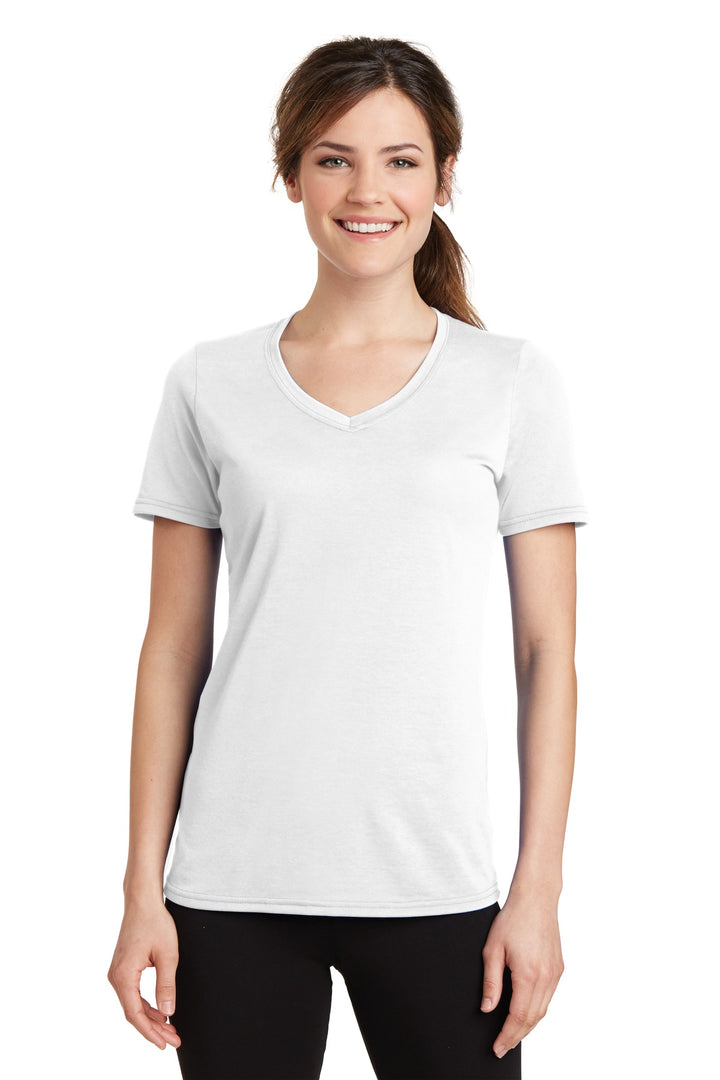 Port & Company Ladies Performance Blend V-Neck Tee. LPC381V Port & Company