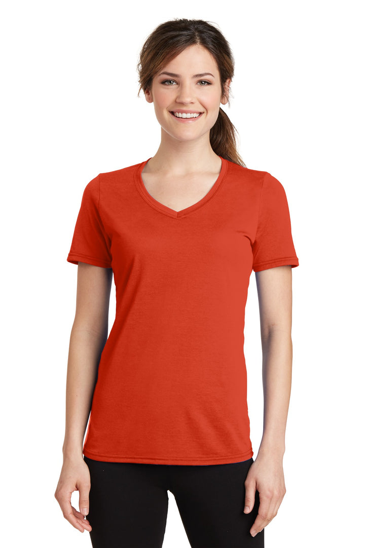 Port & Company Ladies Performance Blend V-Neck Tee. LPC381V Port & Company