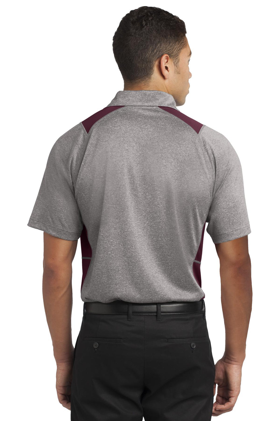 Sport-Tek Men's Heather Colorblock Contender Polo