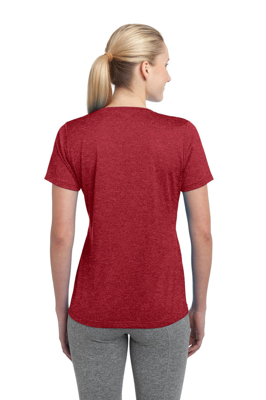 Sport-Tek Women's Heather Contender Scoop Neck Tee LST360