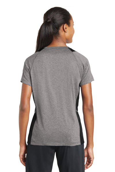 Sport-Tek Women's Heather Colorblock Contender V-Neck Tee LST361