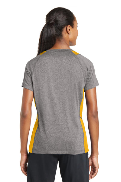 Sport-Tek Women's Heather Colorblock Contender V-Neck Tee LST361