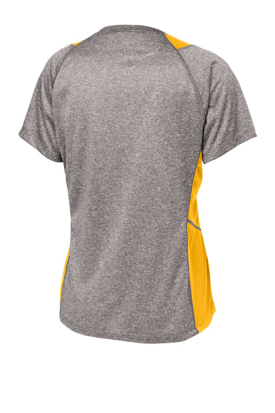 Sport-Tek Women's Heather Colorblock Contender V-Neck Tee LST361