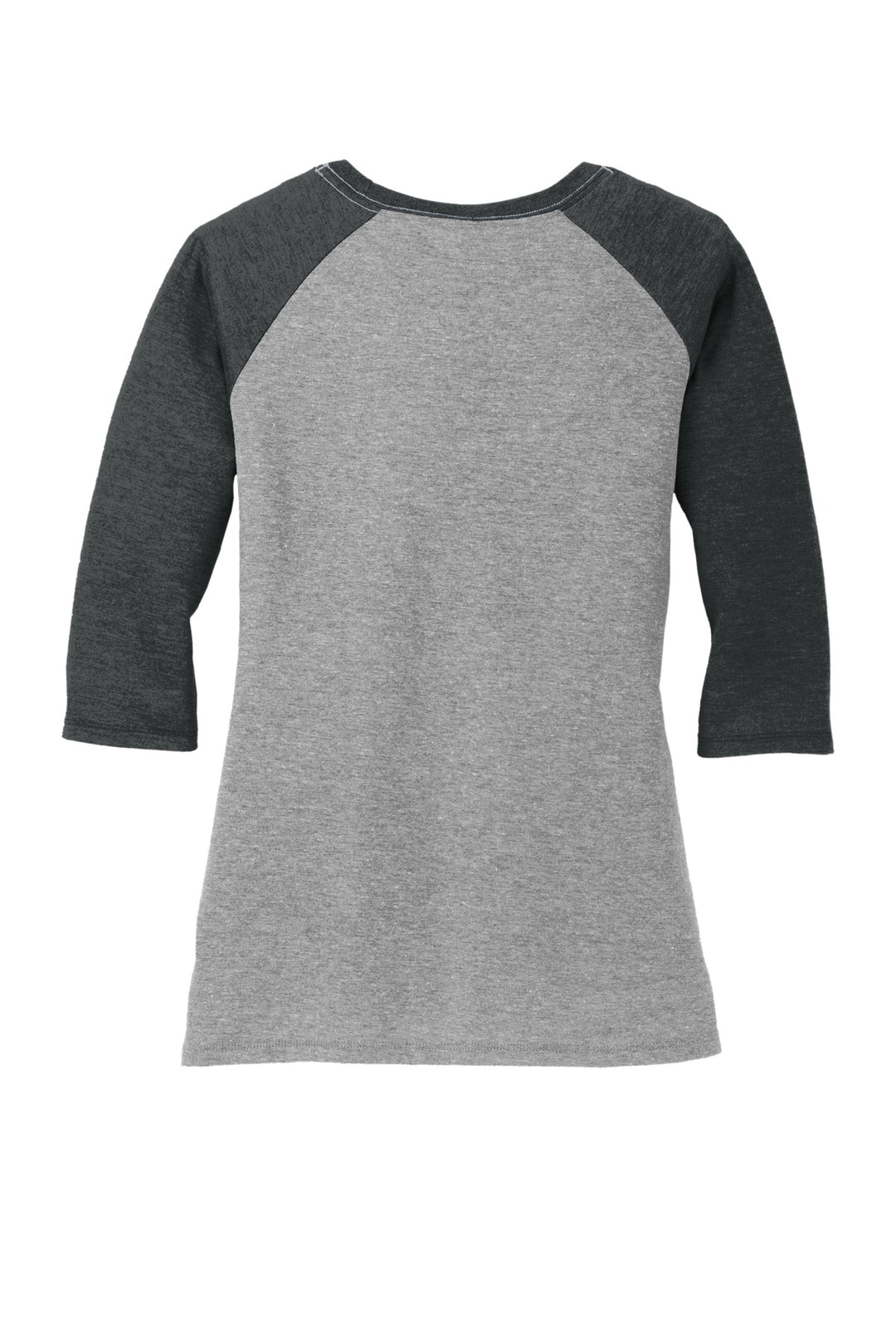 District Women's Perfect Tri 3/4-Sleeve Raglan. DM136L District