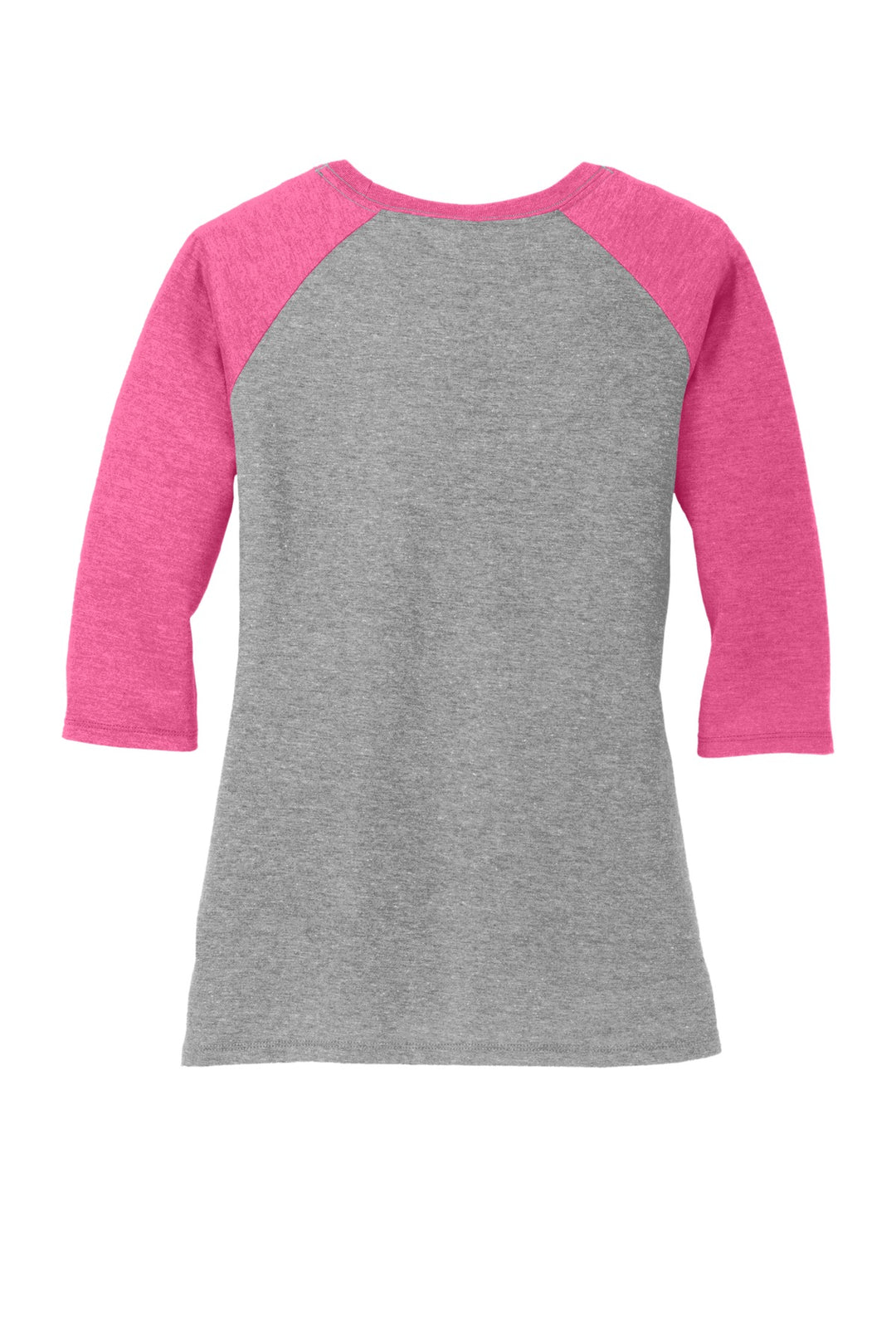 District Women's Perfect Tri 3/4-Sleeve Raglan. DM136L District