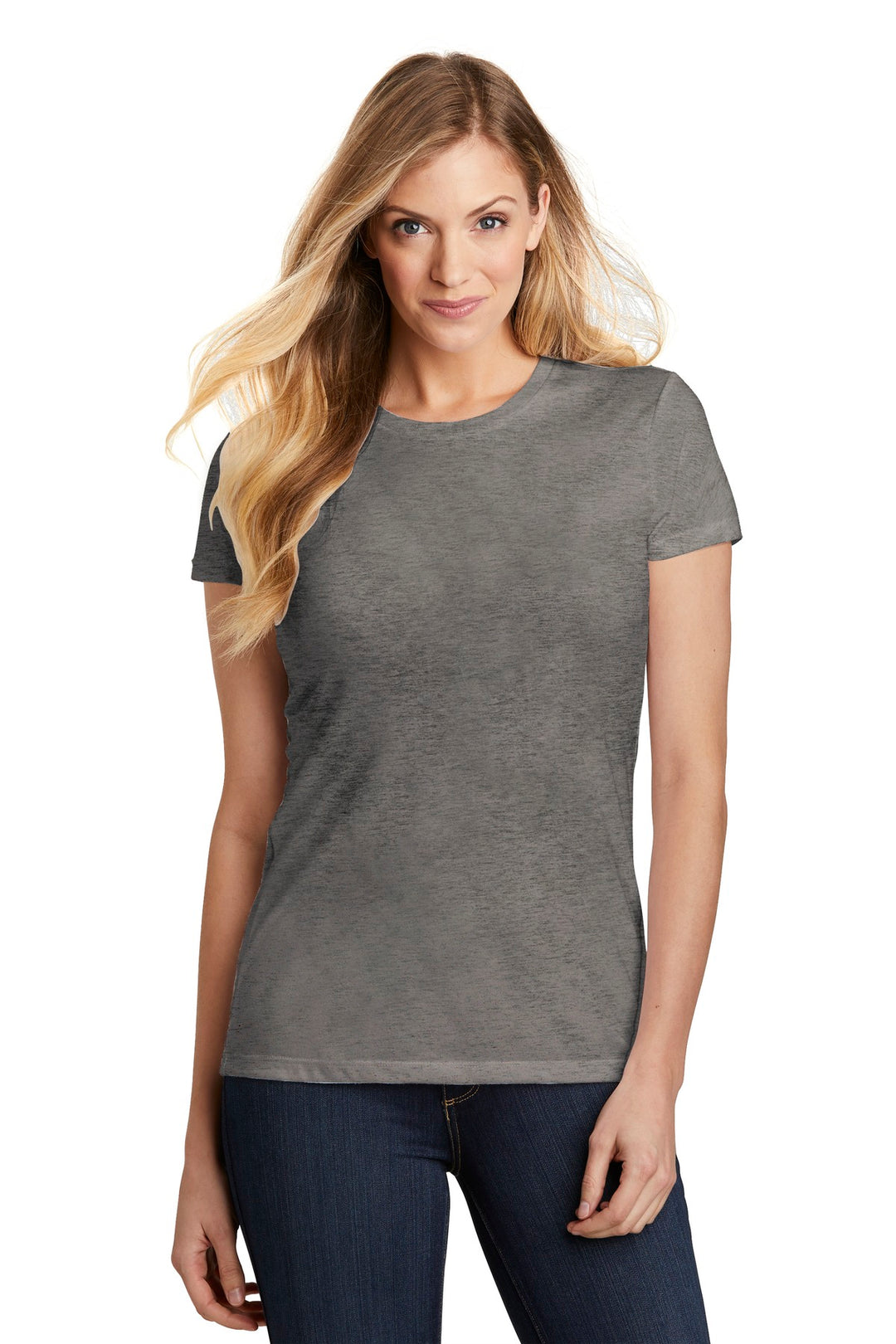 District Women's Fitted Perfect Tri Tee. DT155 District