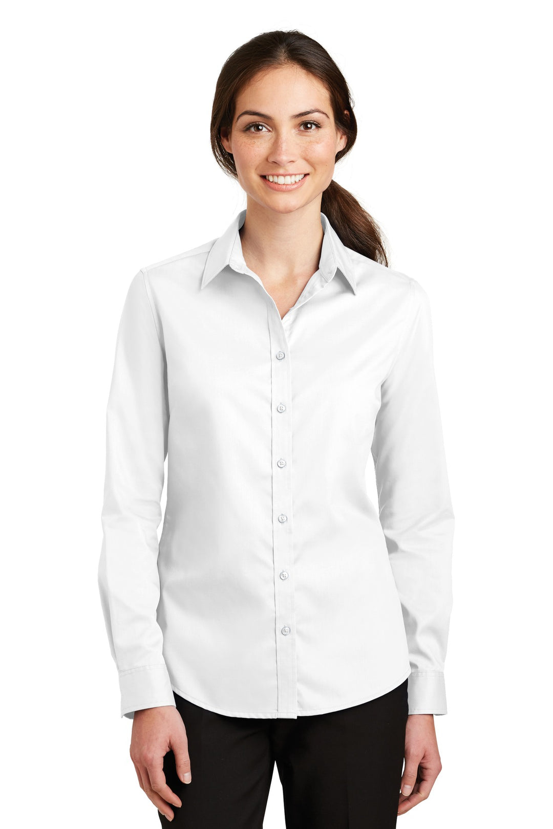 Port Authority Ladies SuperPro Twill Shirt. L663