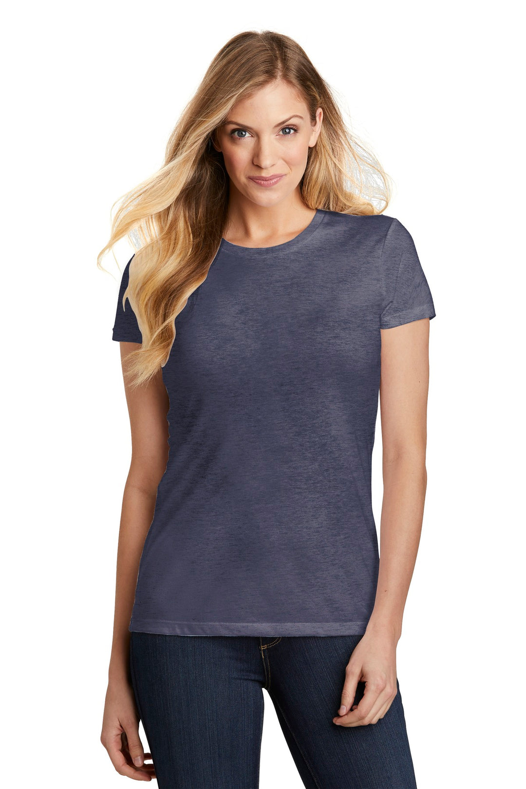 District Women's Fitted Perfect Tri Tee. DT155 District