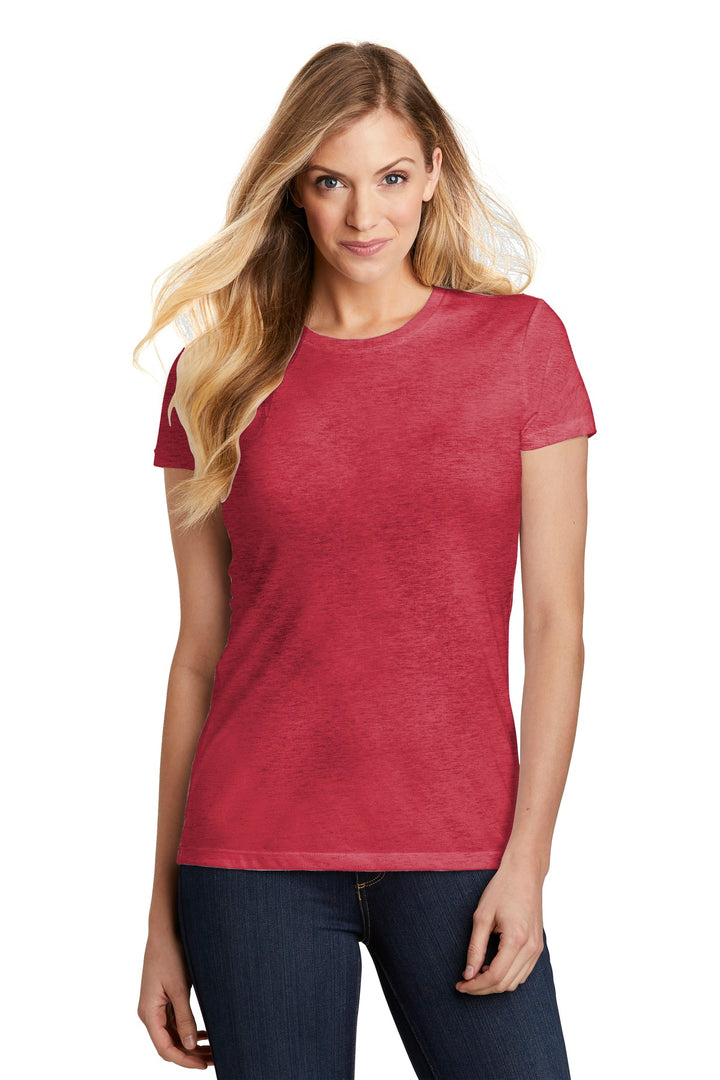 District Women's Fitted Perfect Tri Tee. DT155 District