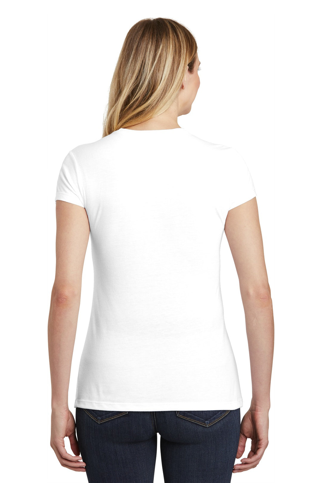 District Women's Fitted Perfect Tri Tee. DT155 District