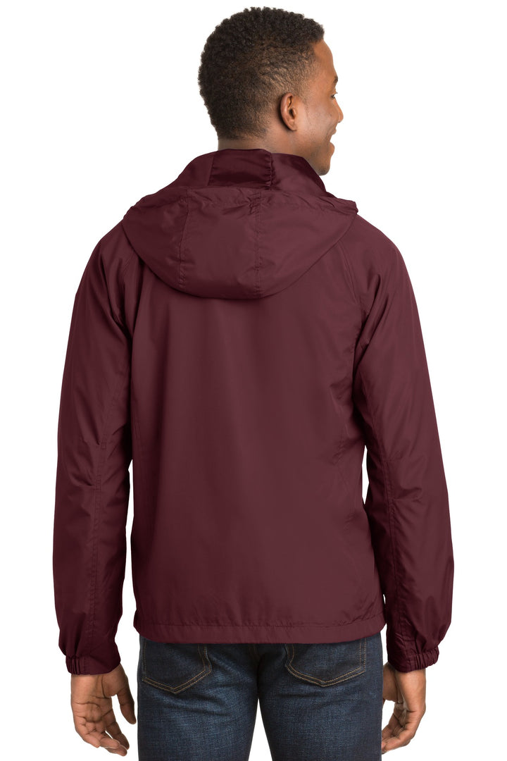 Sport-Tek Men's Hooded Raglan Jacket