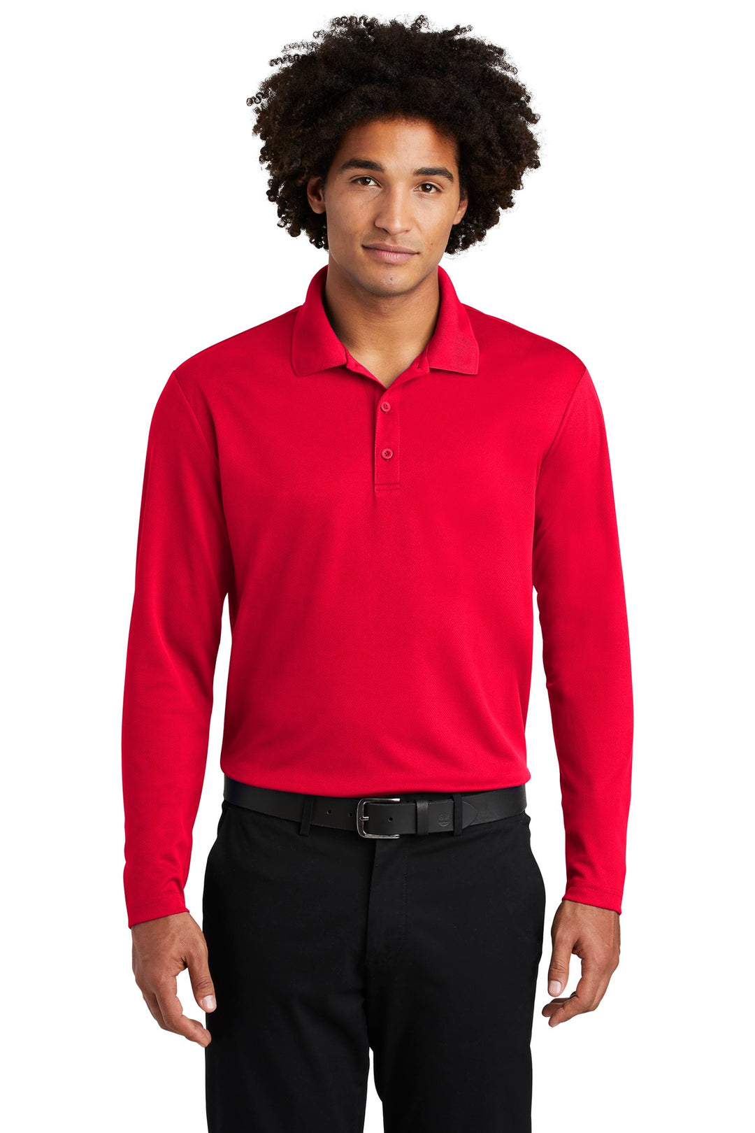 Sport-Tek Men's PosiCharge RacerMesh Long Sleeve Polo