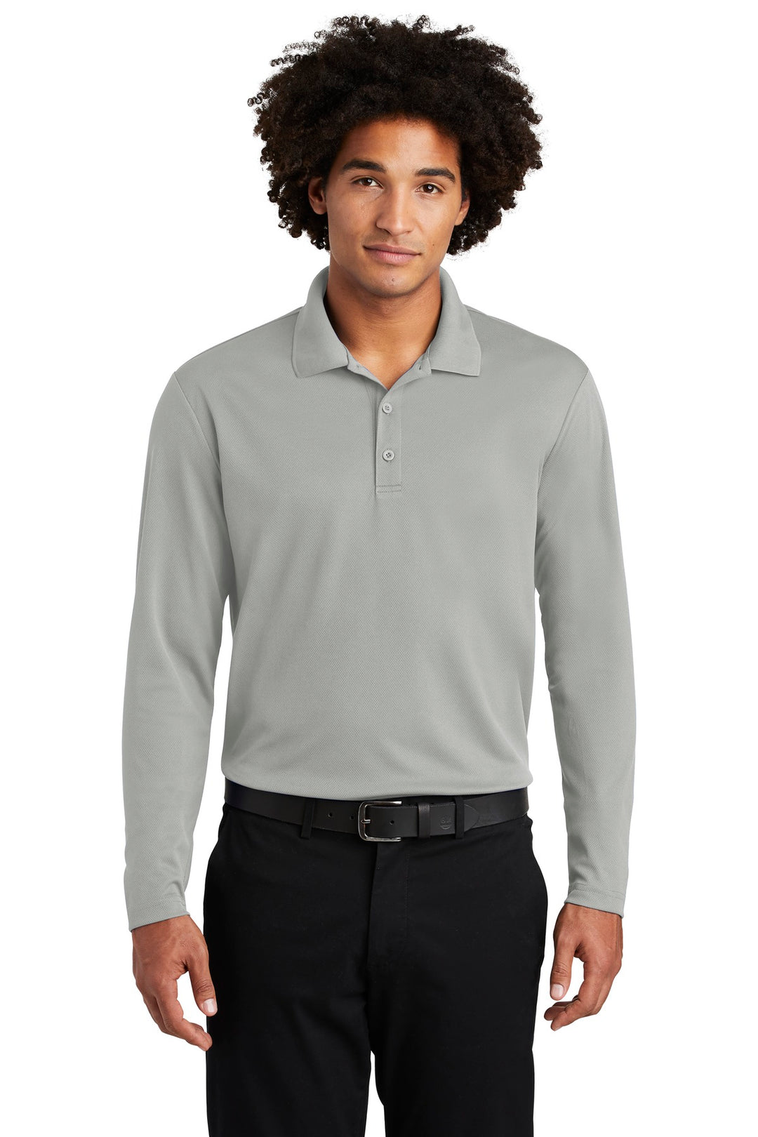 Sport-Tek Men's PosiCharge RacerMesh Long Sleeve Polo